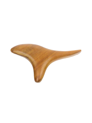 Veelzijdige massagetool Birdy tool gemaakt van hout.