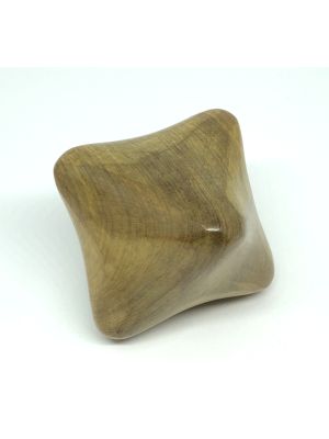 Veelzijdige massagetool kubus gemaakt van hout.