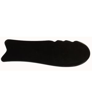Veelzijdige Gua Sha in vis-vorm maat 4,5 x 12 cm tool gemaakt van os hoorn.