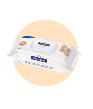 Mikrobac Tissues 80 stuks | non-alcoholische desinfectie doekjes