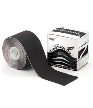 NASARA Kinesio tape 5cm x 5m ZWART